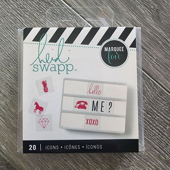 HEIDI SWAPP marquee love lightbox icons - Picture 1 of 2